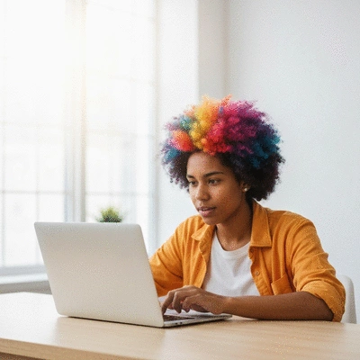 Person using an online quote request tool on a laptop